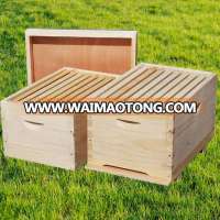 China Beehive Manufacturer Polish/Coated Beeswax On Surface 8 Or 10 Frames Fir/Pine Wooden Langstroth Beehive